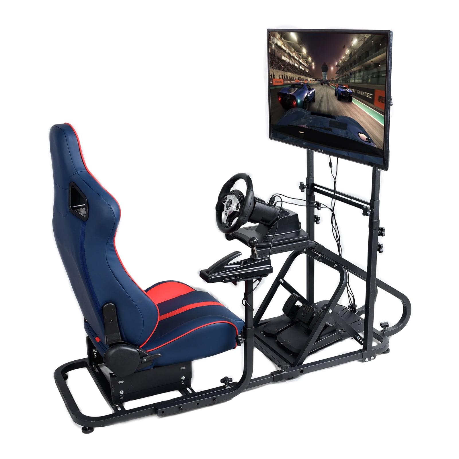 WIILAYOK Racing Wheel Simulator Stand Cockpit, Adjustable Race Simulator  Cockpit for Logitech G25, G27, G29, G920, Thrustmaster