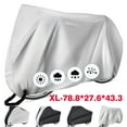 thumbnail image 1 of WIKCOVER Bike Cover, Waterproof Outdoor Bike Cover, UV-Resistant, Windproof, Sun Protection, Dustproof with Lock Hole, Silver, 1 of 6