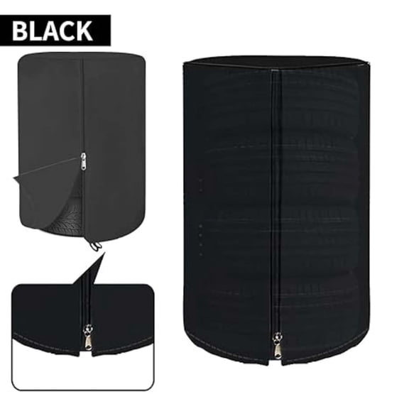 WIKCOVER Large Tire Cover & Storage Bag, 420D Waterproof & Dustproof Material, 33.49 x 47 in