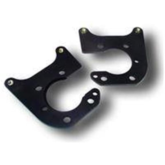 WIL249-0973L-R Aluminum Caliper Brackets - Rear Drag - 67-72 Nova & Camaro with Drum - DynaLite - 10.75 in. Rotor
