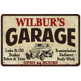 thumbnail image 1 of WILBUR'S Garage Man Cave Metal Sign Decor 8x12 208120014344, 1 of 1
