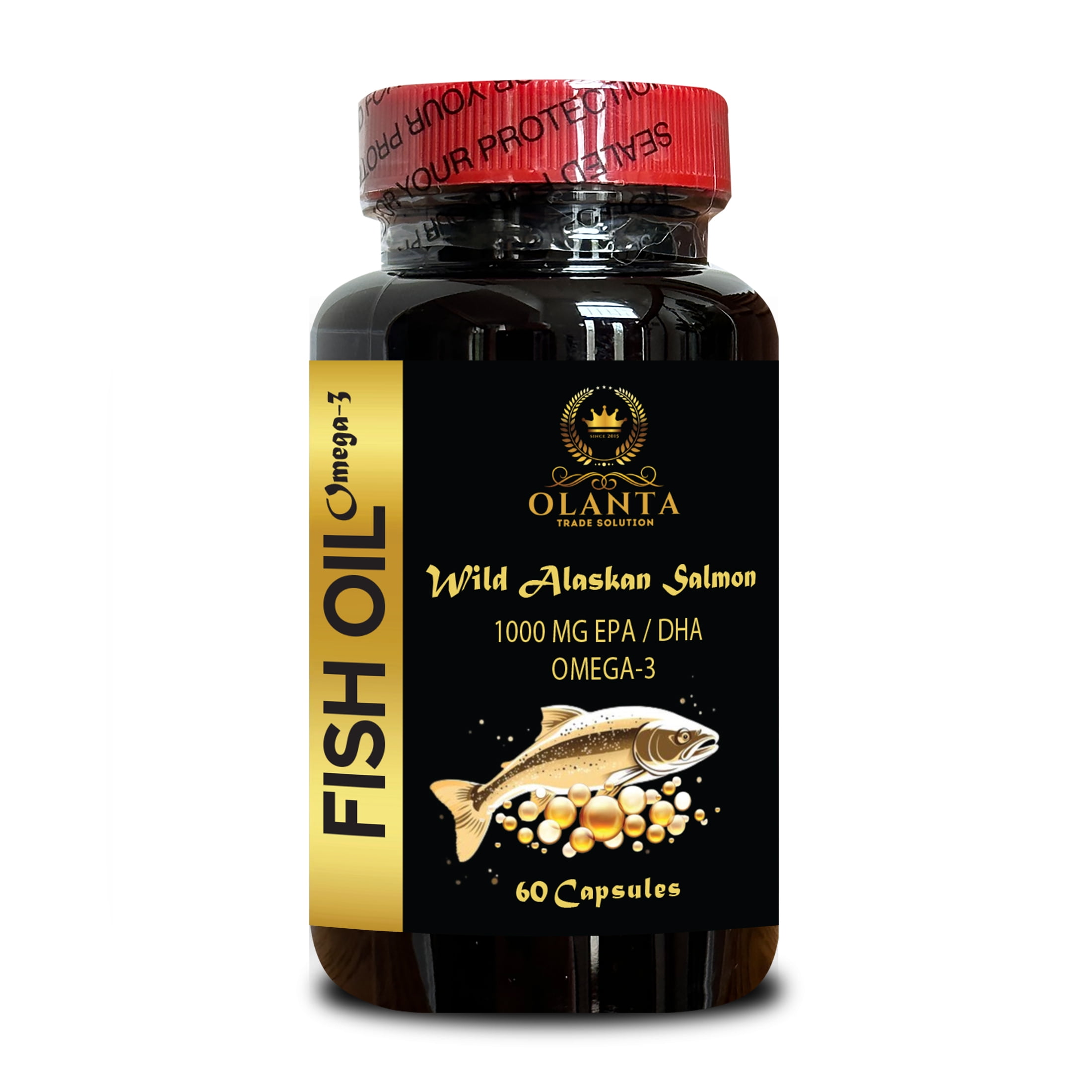 WILD ALASKAN FISH OIL Essential Fatty Acids, Fish Oil Capsules