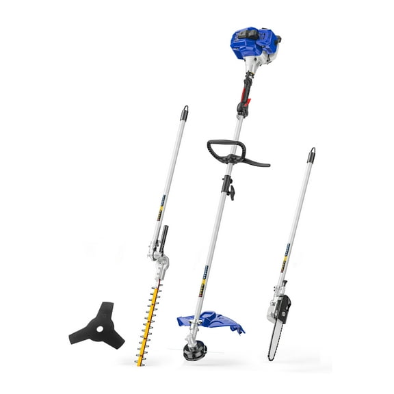 WILD BADGER POWER 26cc Multi -Tool Gas String Trimmer 4 in 1 Garden Tool Combo with hedge pole saw