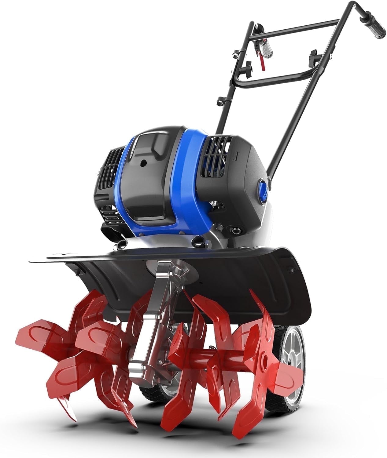 WILD BADGER POWER Garden Tiller 53cc Mini Cultivator 15-inch.
