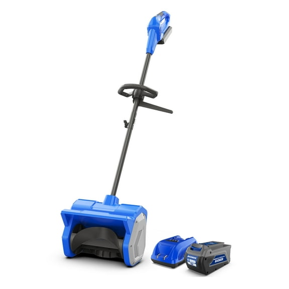 Wild Badger Power 40V Cordless Snow Shovel, 12" Brushless, 16.5 FT Throw, 8" Depth, 4.0Ah Battery & Fast Charger Included, For Steps, Porches, Walkways & Driveways