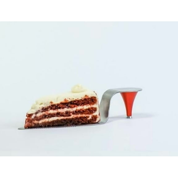 WILD EYE DESIGNS HIGH HEEL STAINLESS STEEL CAKE SERVER WITH DETACHABLE HEEL AND HANDLE, RED GLITTER - FASHIONABLE AND ELEGANT, COMES WITH A DECORATIVE GIFTABLE BOX