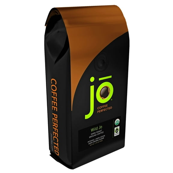 WILD JO: 1.75 lb, Dark French Roast Organic Coffee, Ground Coffee, Bold Strong Rich Wicked Good Coffee, USDA Certified Fair Trade Organic Arabica Coffee, NON-GMO Gluten Free