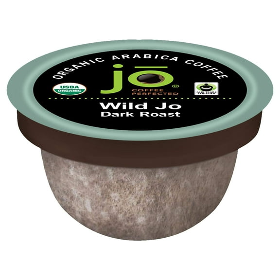WILD JO: 36 Cup Organic Dark French Roast Compostable Coffee Pods for Keurig K-Cup Compatible Brewers | Bold Strong Rich Wicked Good | Eco-Friendly Single Serve | Fair Trade Certified by Jo Coffee