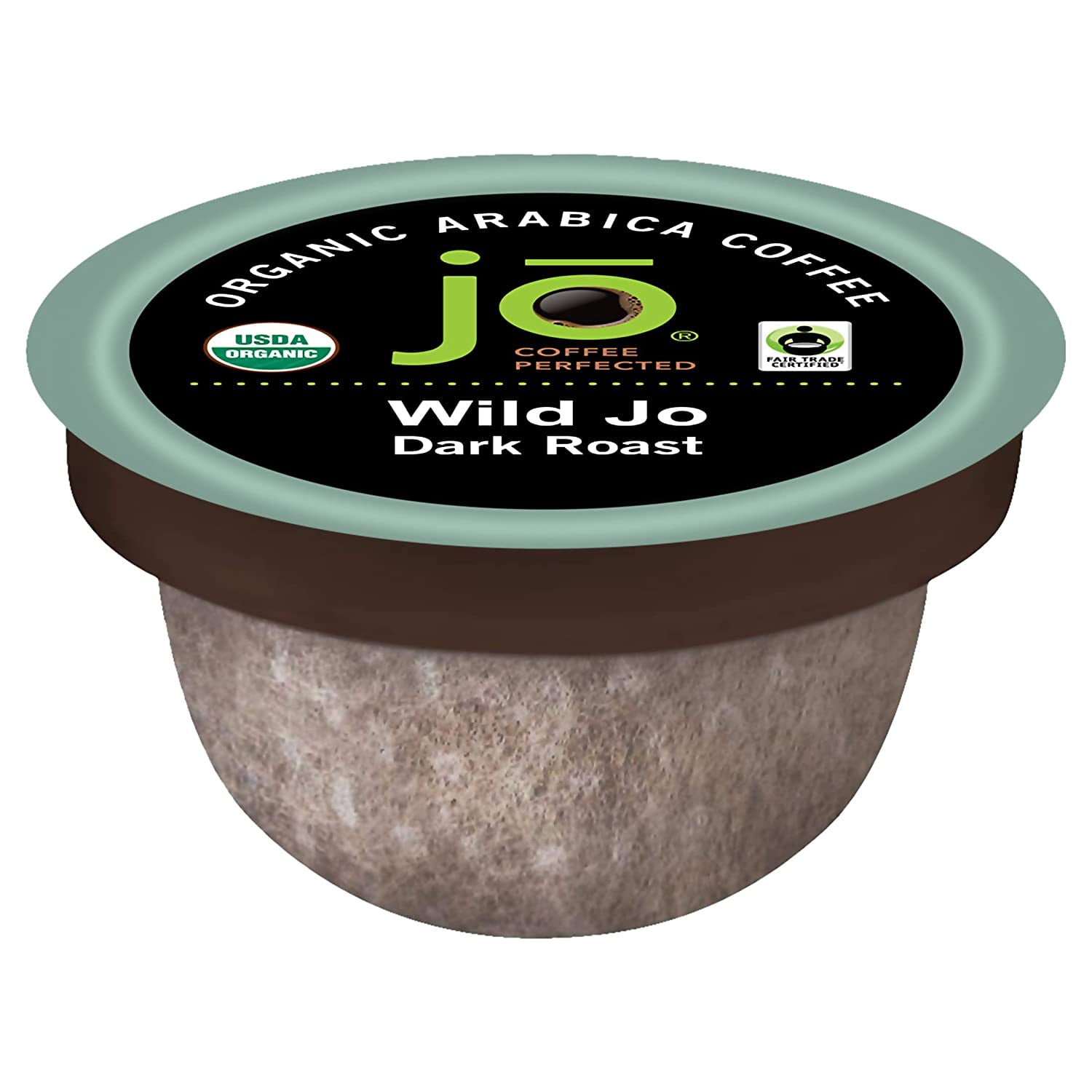 WILD JO 72 Cup Organic Dark French Roast Compostable Coffee Pods for K