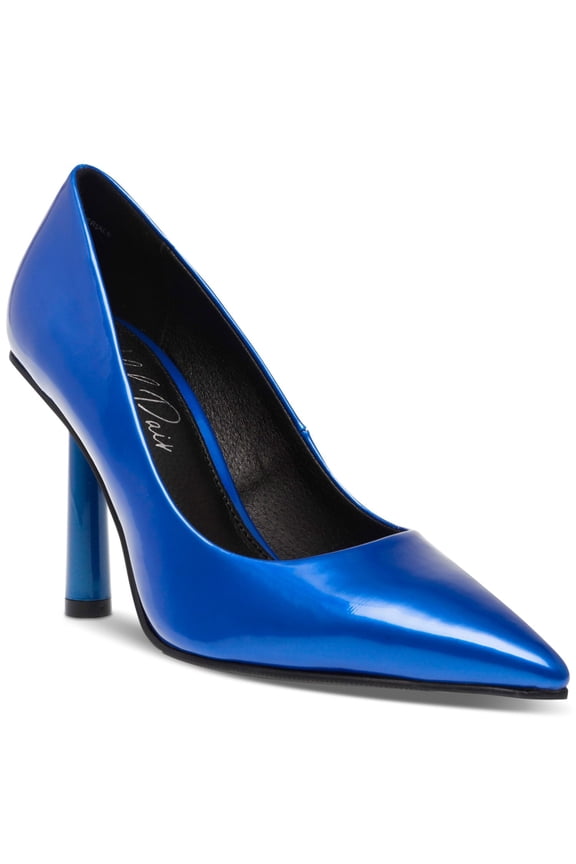 Womens Blue Slip Resistant Cushioned Taraa Pointed Toe Stiletto Slip On Dress Pumps Shoes 6.5 M