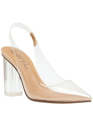 Clear Slingback Heels