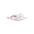 thumbnail image 1 of WILD PAIR Womens White Rhinestone Fantasia Round Toe Slip On Thong Sandals 9.5 M, 1 of 3