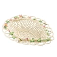 thumbnail image 1 of WILD ROSE LEAF Irish Porcelain Basket by Belleek, 1 of 1