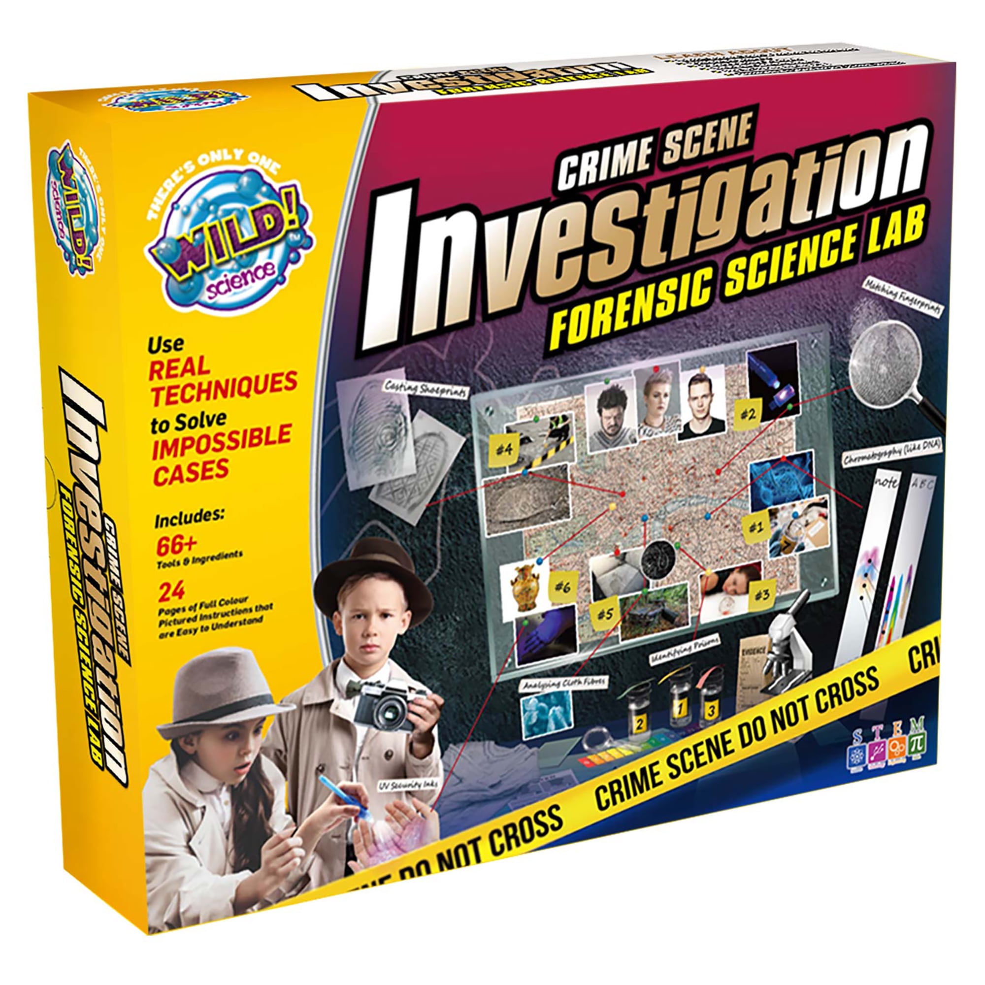 Wild Science CSI Forensic Science Lab CrimeScene Investigation Kit