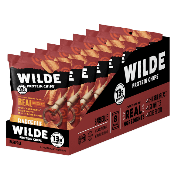 WILDE Protein Chips Barbeque 1.34oz (8-1.34oz)