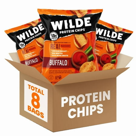 WILDE Protein Chips Buffalo 1.34oz (2 pack of 8ct)