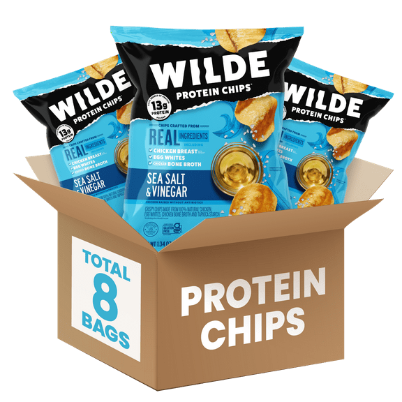 WILDE Protein Chips Sea Salt & Vinegar 8ct (8-1.34oz)