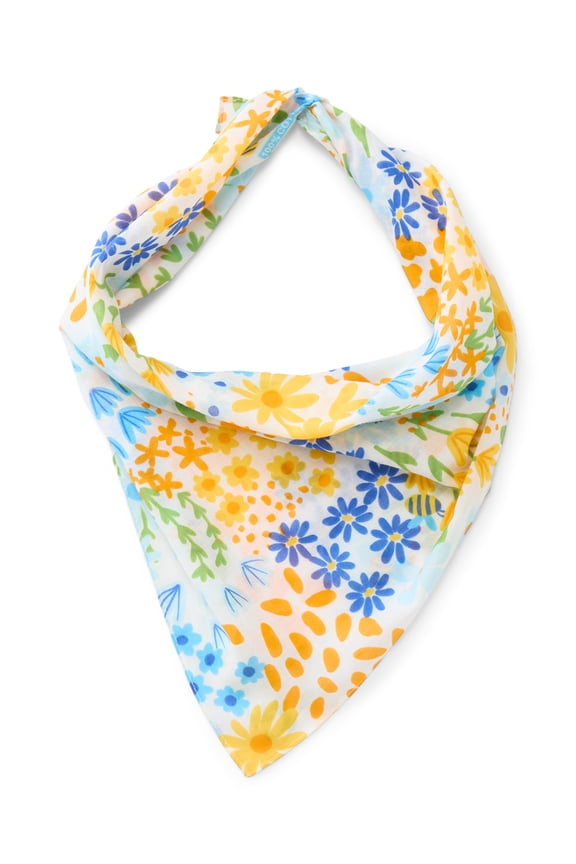 Women’s Wildflower Bandana from Way to Celebrate, One Size, Blue/Multi