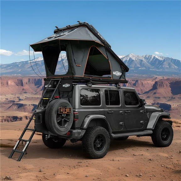 WILDNEST ZSRT02-BlackGrey Wildnest 3-in-1 Innovator Rooftop Tent Hardshell with USB Outlet, Luggage Racks, Skyview Window, Regular&TPU Rain Flies
