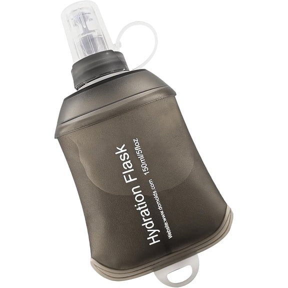 WILDREEDS 500ml Soft Flask, TPU Collapsible Soft for Hydration Pack, Running Vest, Folding for Hiking Cycling Climbing-2Pcs