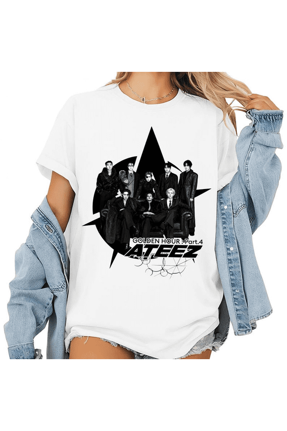 WILES EAGLE LTD, Ateez Golden Hour Part 4 Graphic T-Shirt, Unisex Deep In My Heart Deep In My Soul Tee