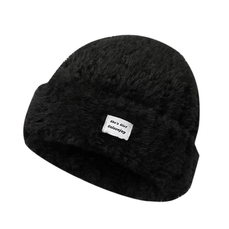 WILLBEST Bucket Hats for Men Xl Head Couple's Winter Plush Ski Hat Men's  and Women's Thick Warm Ear Block Hat