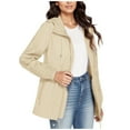 thumbnail image 1 of WILLBEST Casual Outfits for Women Womens Hoodie Lightweight Rain Coat Solid Pockets Zipper Jacket Workout Outdoor Windproof Windbreaker Jacket, 1 of 9