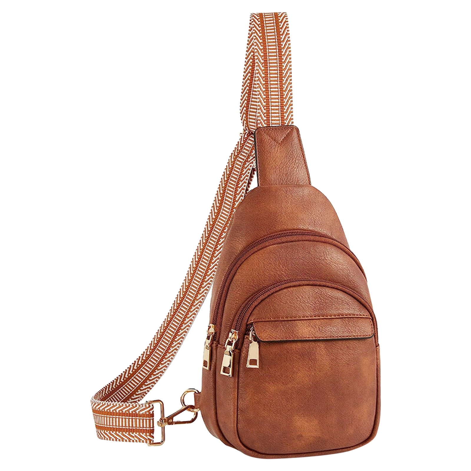 Western Boho Crossbody Sling Bag – Cotton Canvas Small Chest Bag For Women, Adjustable Strap For Travel & Daily Use - View #2