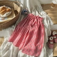 thumbnail image 1 of WILLBEST Girls Clothes Toddler Baby Girl Boy Classic Pants Plaid Elastic Jogger Gingham Long Pants Summer Fall Wide Leg Pants, 1 of 3