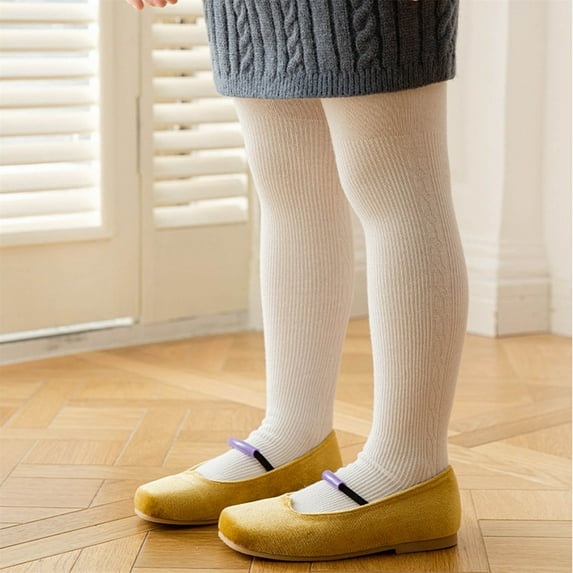HUITKMM Girls Clothes Toddler Kids Baby Girls Warm Full Leggings Knitted Tights Pantihose Stretchy Basic Full Length Pants Pantyhose for Spring Autumn Stocking