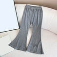 thumbnail image 1 of WILLBEST Girls' Pants & Capris Girls' Autumn Style Leggings Flared Pants Bow Tie Elastic Children's Pants Baby's Winter Pants, 1 of 3