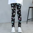 thumbnail image 1 of HUITKMM Girls' Pants & Capris Kids Girls Ankle Length Leggings Printing Flower Classic Stretch Pants, 1 of 3