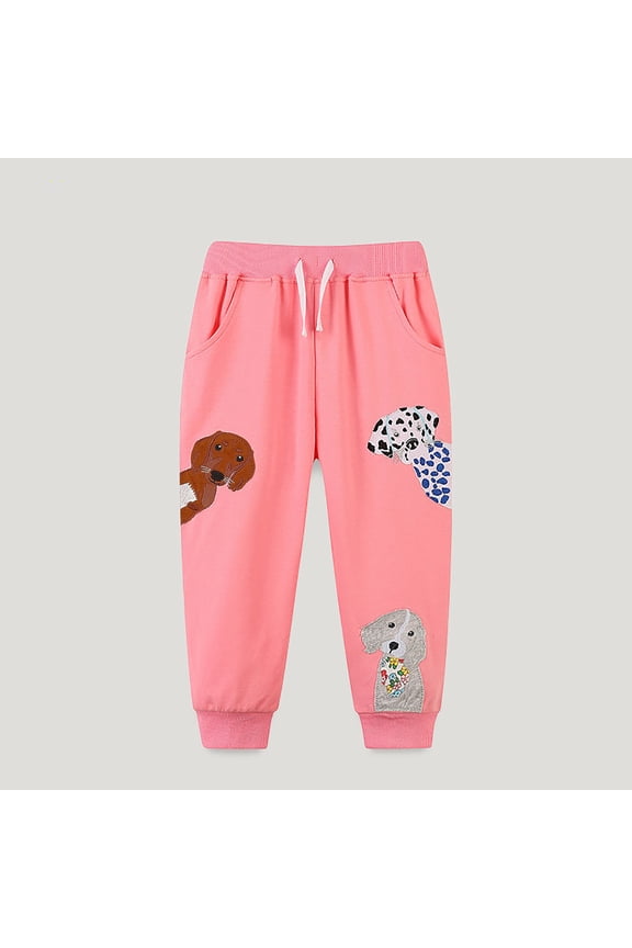 Girls' Pants & Capris Toddler Baby Girl Cartoon Animal Loose Pants Casual Pants for Children Clothes