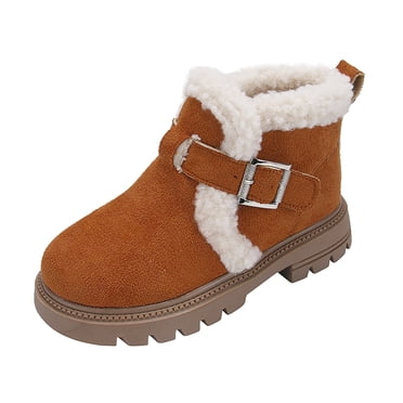 Timatego Toddler Kids Hiking Boots - Waterproof Non-Slip Warm Winter Ankle Boots For Boys & Girls