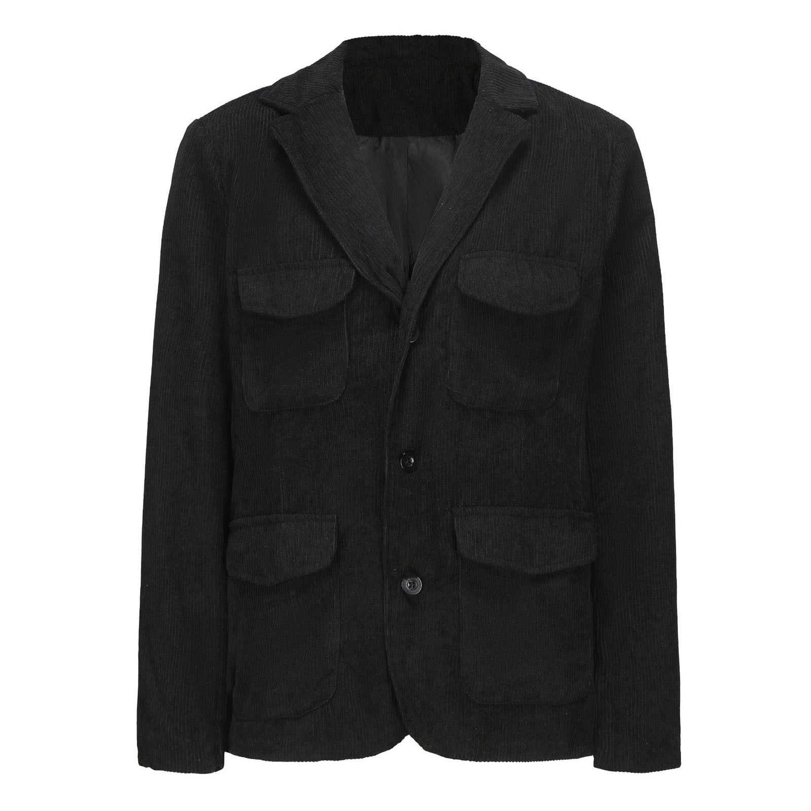 WILLBEST Jackets for Men Men's Oversized Vintage Corduroy Notched Lapel ...