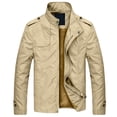 thumbnail image 1 of WILLBEST Jackets for Men Mens Autumn and Winter Fashionable Casual Plush and Thick Insulation Long Sleeved Jacket, 1 of 3