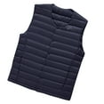 thumbnail image 1 of WILLBEST Jackets for Men Winter Men's Solid Color Light Stand Up Collar Vest Padded Jacket, 1 of 2