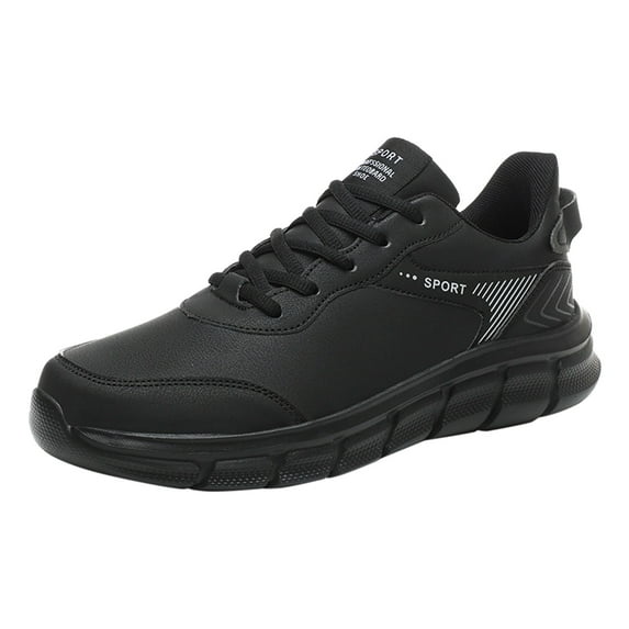 WILLBEST Men Sneakers Size 13.5 Fashion Spring And Summer Men Sports Shoes Flat Bottom Light Lace Up Solid Color Simple Casual Style 2024