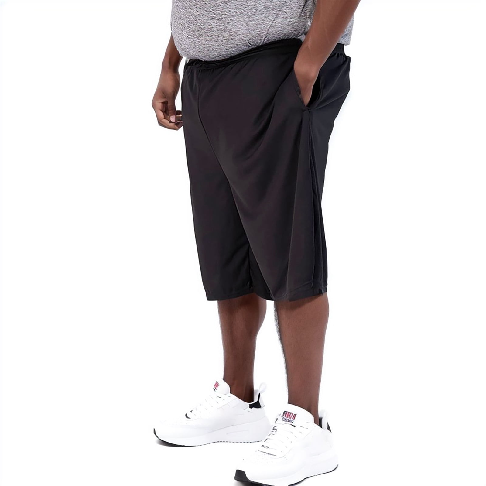 WILLBEST Mens Basketball Shorts Men's Large Baggy Double Pocket Drawstring Quicks Dry and Mesh