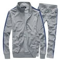 thumbnail image 1 of WILLBEST Mens Cargo Pants Men's Casual Tracksuit Full Zip Running Jogging Sports Jacket and Pants Set Men's Clothing Sets, 1 of 2