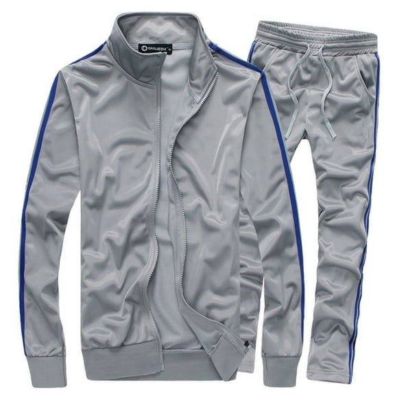 WILLBEST Mens Cargo Pants Men's Casual Tracksuit Full Zip Running Jogging Sports Jacket and Pants Set Men's Clothing Sets