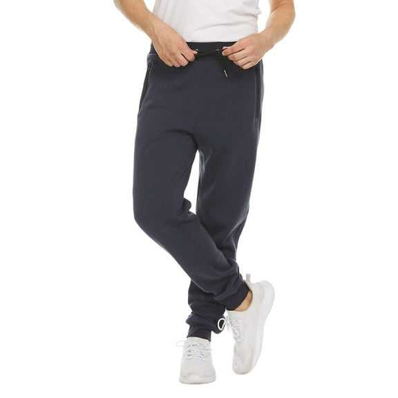 WILLBEST Mens Casual Pants Elastic Waist 27 Inseam Mens Tracksuit Slim Casual Sweatpants Zipper Tie Feet Solid Color Small Foot Pants Running Pants Plus Casual Pants 2024 Casual