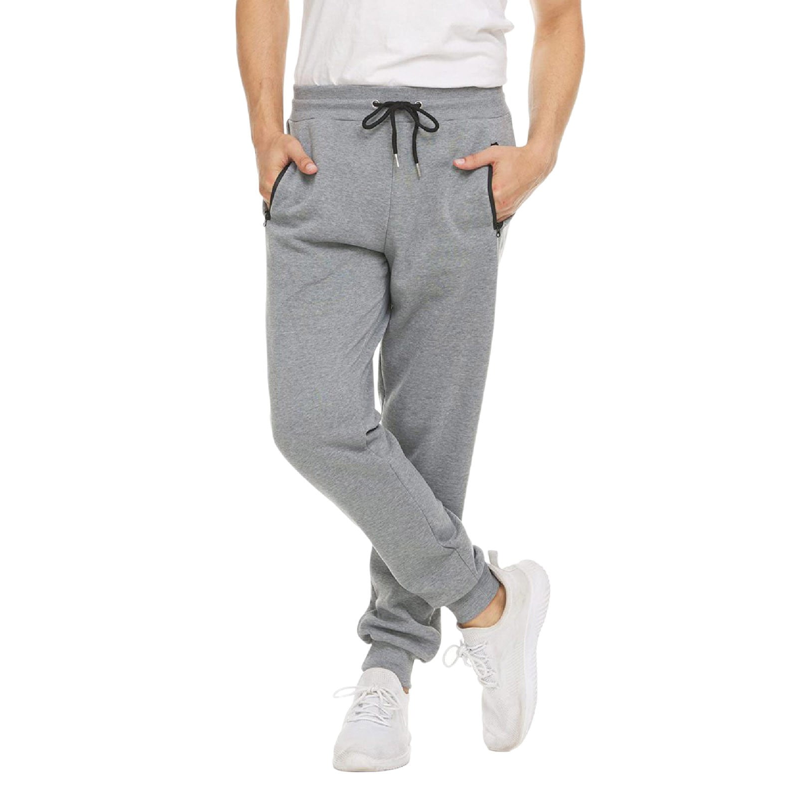 WILLBEST Mens Casual Pants Elastic Waist 27 Inseam Mens Tracksuit Slim ...