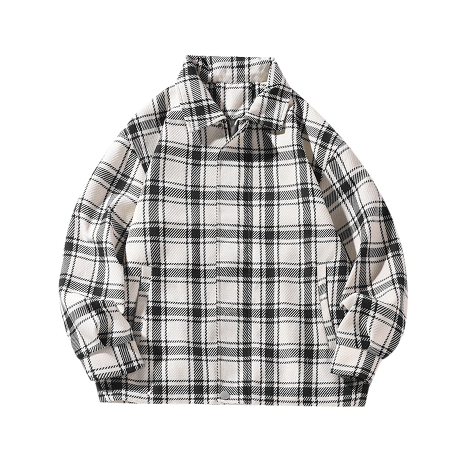 WILLBEST Mens Flannel Jacket Autumn and Winter New Men's Outdoor Small