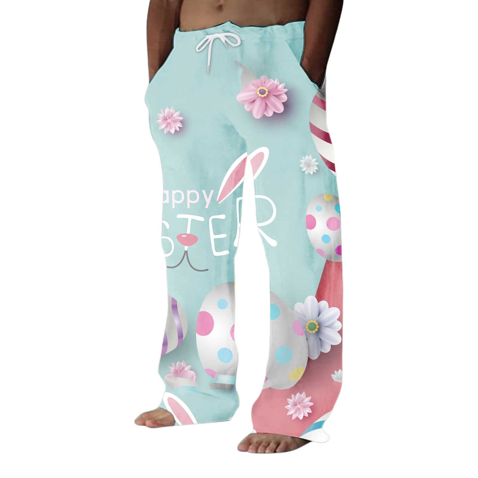 WILLBEST Mens Pants Casual Stretch Plus Mens Easter Long Casual Pants