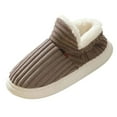 thumbnail image 1 of WILLBEST Mens Sandals Men Slippers Autumn and Winter Indoor and Outdoor Fashion Solid Color Comfortable Flat Bag with Warm Non, 1 of 4
