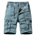 thumbnail image 1 of WILLBEST Mens Shorts 10 Inch Inseam Cargo Mens Fashionable Casual Workwear Pants with Multiple Pockets Thin Stretch Casual Shorts, 1 of 3