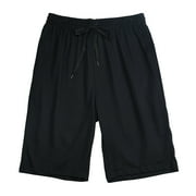 WILLBEST Mens Shorts 10 Inch Inseam Cotton Mens Summer Casual Fashion Solid Color Shorts Drawstring Shorts