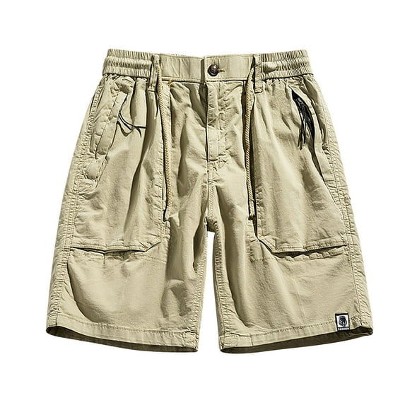 WILLBEST Mens Shorts 9 Inch Inseam Casual Leisure Jogging Cargo Cotton Men's Summer Shorts Shorts Vintage Sports Men's Pants