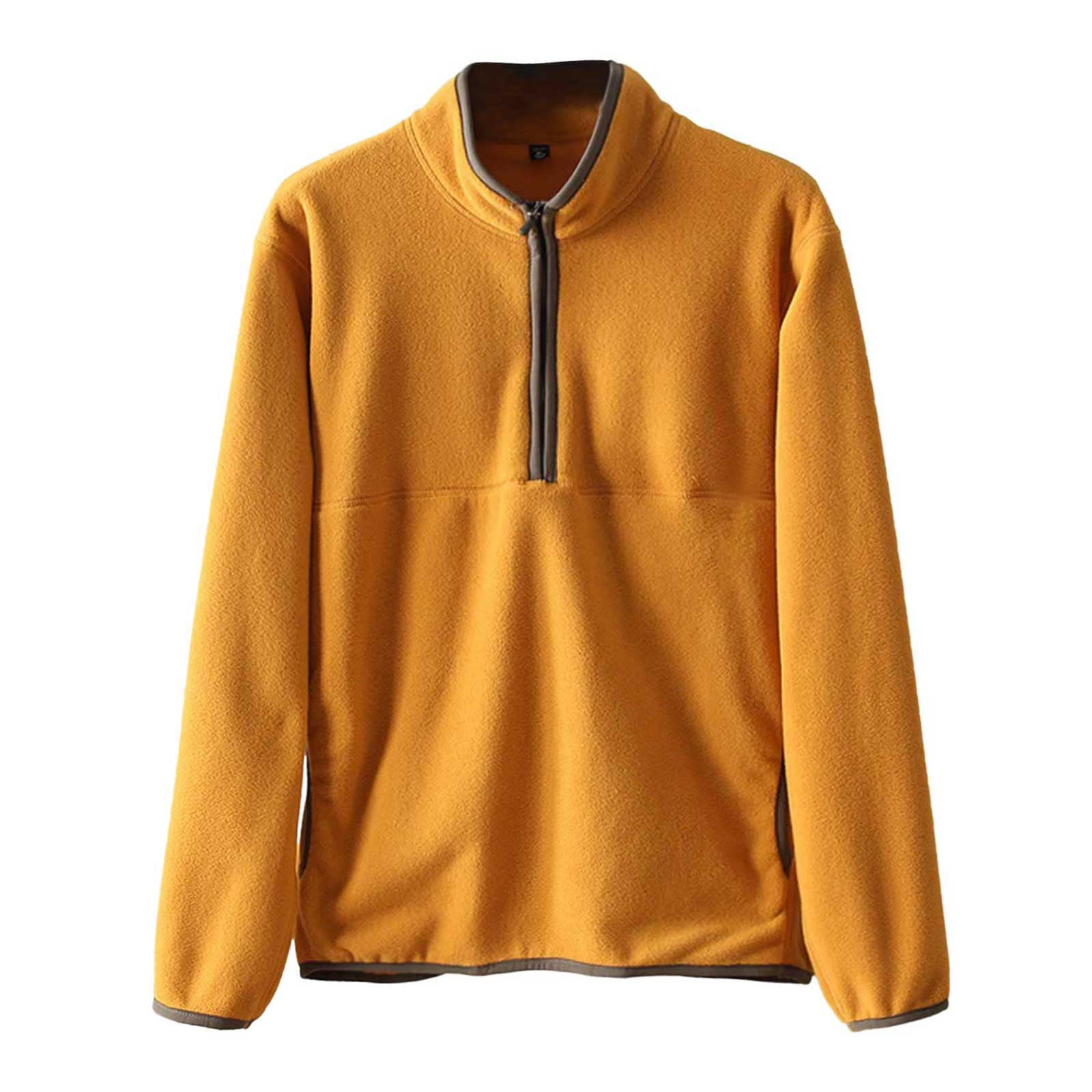 WILLBEST Mens Sweatshirt Male Autumn and Winter Warm Half Zip